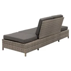 OUTLIV. Roma Gartensofa Geflecht/Polyester Grau/Anthrazit -Outliv outliv roma loungebank geflecht polster grau anthrazit 1253398 6