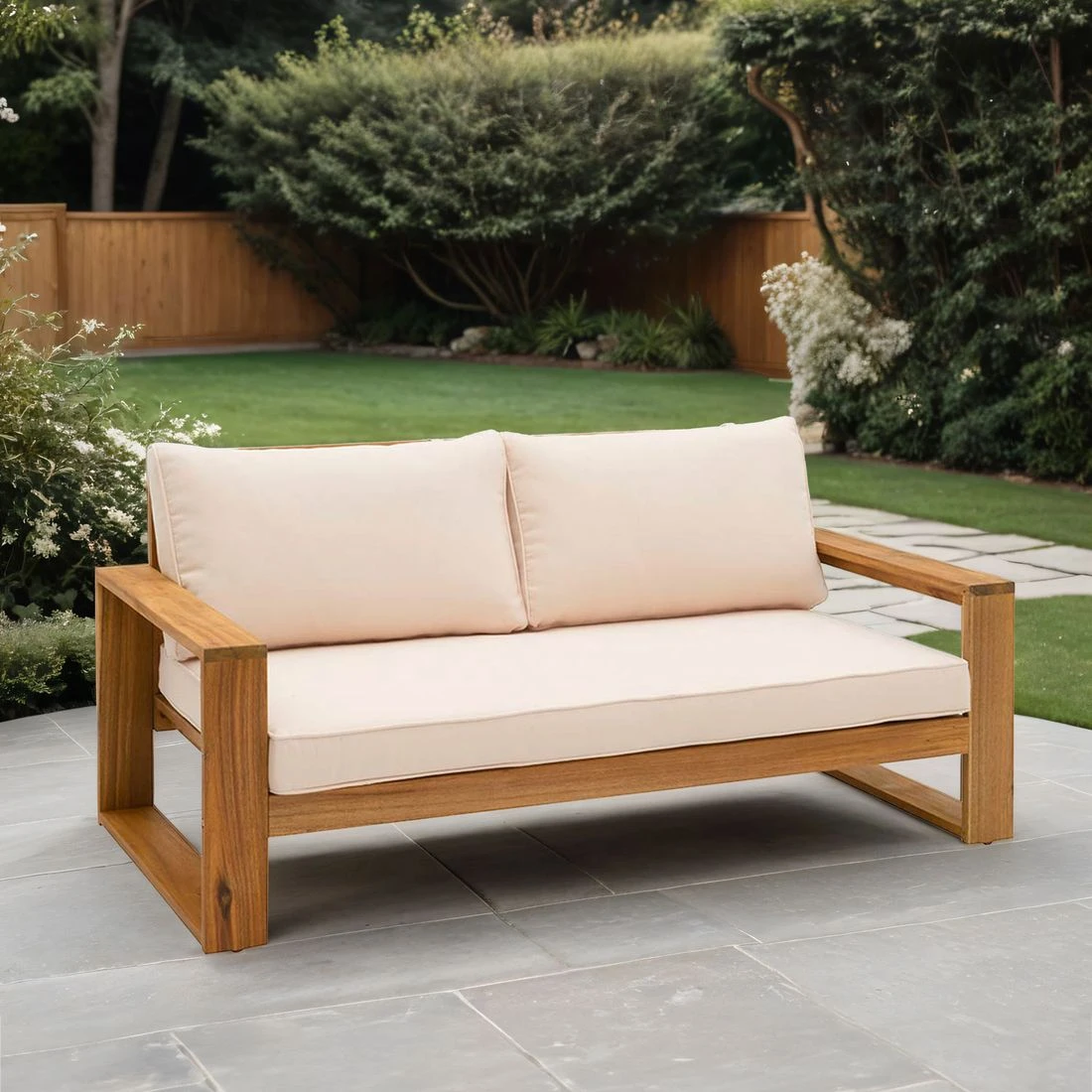 OUTLIV. Santa Cruz Gartensofa Akazie/Polyester Natur/Ecru OUTLIV. Santa Cruz Gartensofa Akazie/Polyester Natur/Ecru -Outliv outliv santa cruz 2 sitzersofa akazie polyester 1338098 1