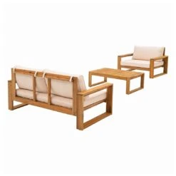 OUTLIV. Santa Cruz Loungeset 3-tlg. Akazie/Polyester Natur/Ecru 4 OUTLIV. Santa Cruz Loungeset 3-tlg. Akazie/Polyester Natur/Ecru -Outliv outliv santa cruz loungeset 3 tlg akazie polyester 1376884 5