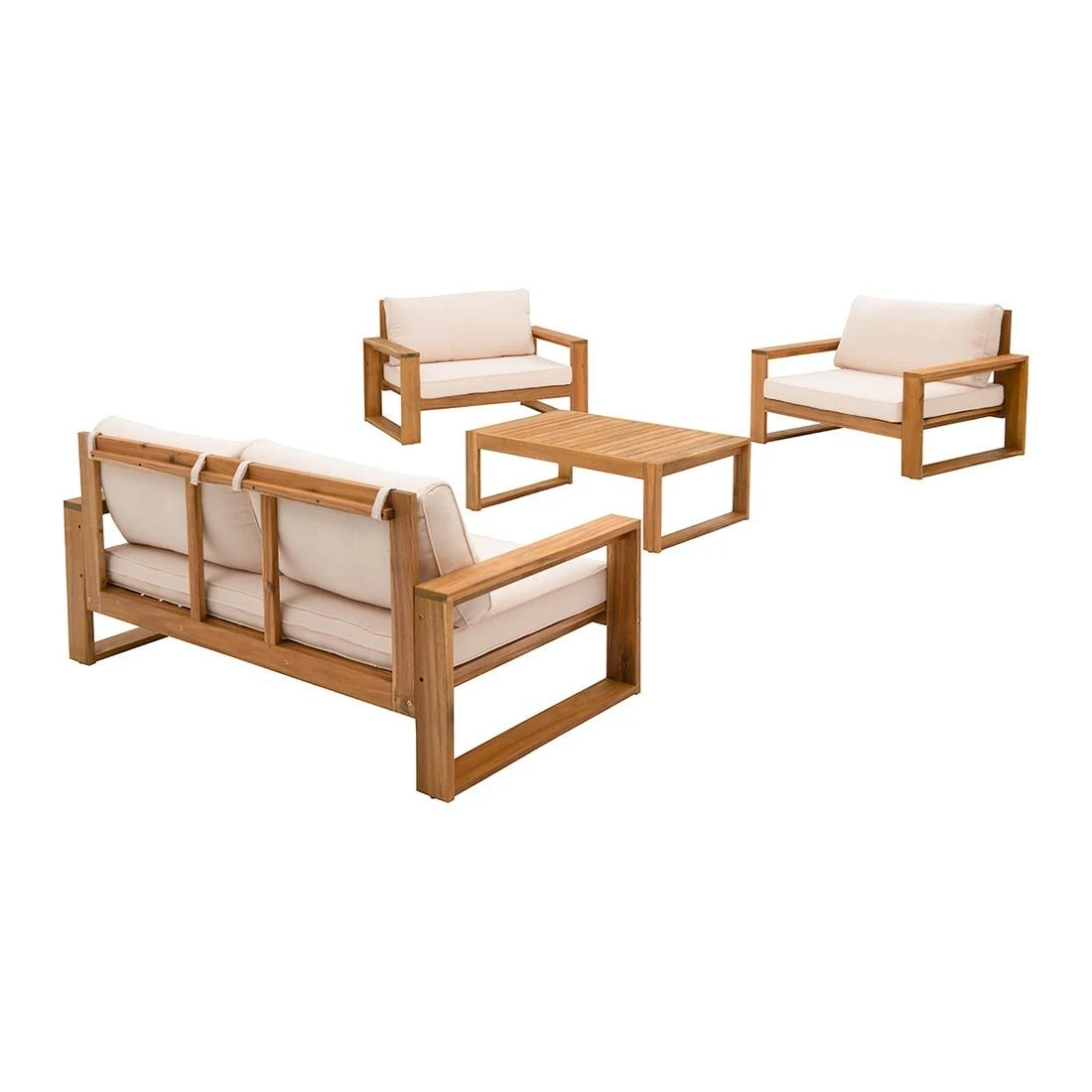OUTLIV. Santa Cruz Loungeset 4-tlg. Akazie/Polyester Natur/Ecru OUTLIV. Santa Cruz Loungeset 4-tlg. Akazie/Polyester Natur/Ecru -Outliv outliv santa cruz loungeset 4 tlg akazie polyester 1376928 2