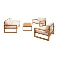 OUTLIV. Santa Cruz Loungeset 4-tlg. Akazie/Polyester Natur/Ecru 2 OUTLIV. Santa Cruz Loungeset 4-tlg. Akazie/Polyester Natur/Ecru -Outliv outliv santa cruz loungeset 4 tlg akazie polyester 1376928 3