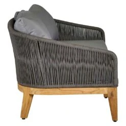 OUTLIV. Santorin Gartensofa 170 Cm Teak/Rope/Olefin Natur/Dunkelgrau 3 OUTLIV. Santorin Gartensofa 170 Cm Teak/Rope/Olefin Natur/Dunkelgrau -Outliv outliv santorin 2 sitzersofa 170 cm teak rope olefin 1431774 4