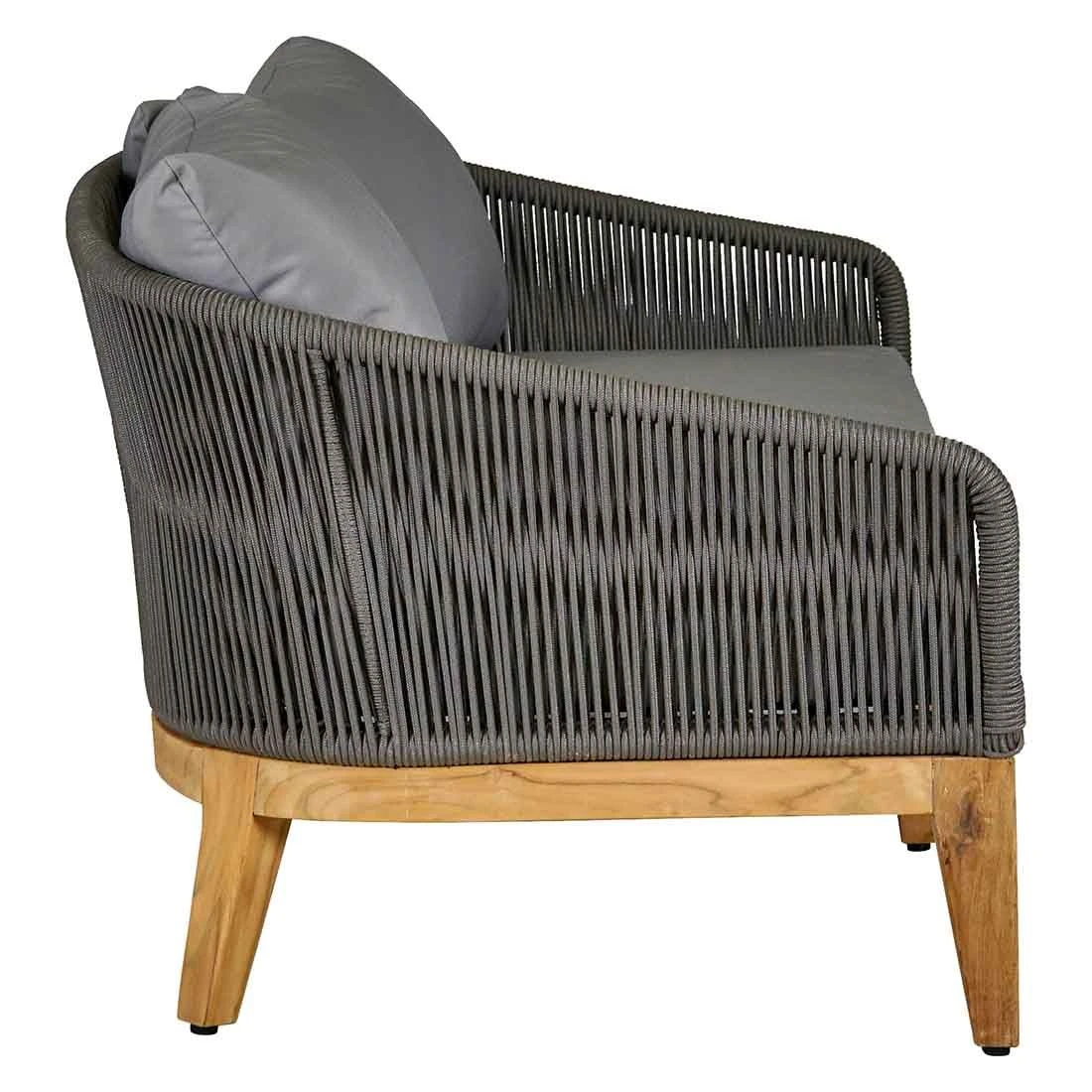 OUTLIV. Santorin Gartensofa 170 cm Teak/Rope/Olefin Natur/Dunkelgrau OUTLIV. Santorin Gartensofa 170 Cm Teak/Rope/Olefin Natur/Dunkelgrau -Outliv outliv santorin 2 sitzersofa 170 cm teak rope olefin 1431774 4