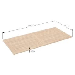 OUTLIV. Gartentisch-Platte 220x100 Cm Teak Natur -Outliv outliv tischplatte 220x100 cm teak 1440519 6 1