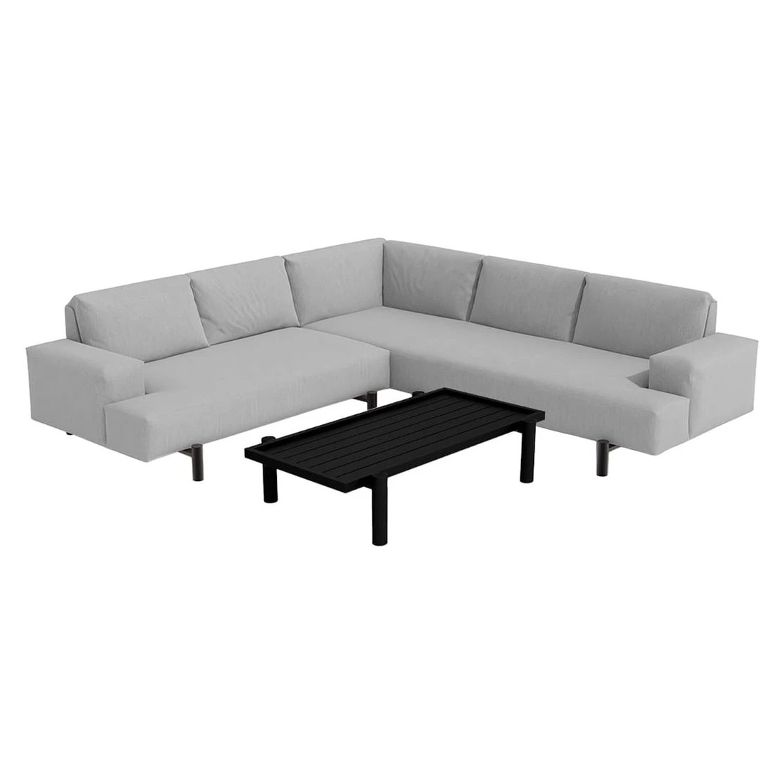 OUTLIV. by Detlef Steves Twins Ecklounge 3-tlg. Aluminium/Sunbrella Schwarz/Flanelle OUTLIV. By Detlef Steves Twins Ecklounge 3-tlg. Aluminium/Sunbrella Schwarz/Flanelle -Outliv outliv twins loungeecke 3 tlg aluminium sunbrella 1379854 2