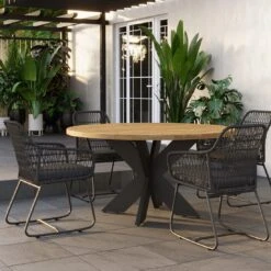 OUTLIV. Verona Gartensessel Aluminium/Rope Charcoal -Outliv outliv verona diningsessel aluminium rope 1347393 8