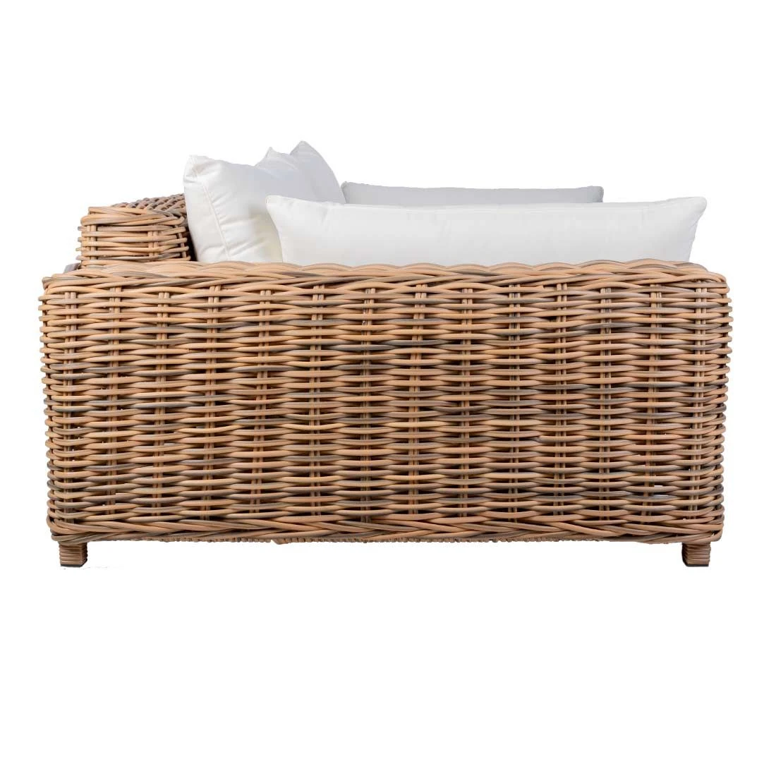 OUTLIV. Versailles Luxury Gartensofa Geflecht Mixed Beige OUTLIV. Versailles Luxury Gartensofa Geflecht Mixed Beige -Outliv outliv versailles luxury 2 sitzer sofa stahl geflecht mix beige 4