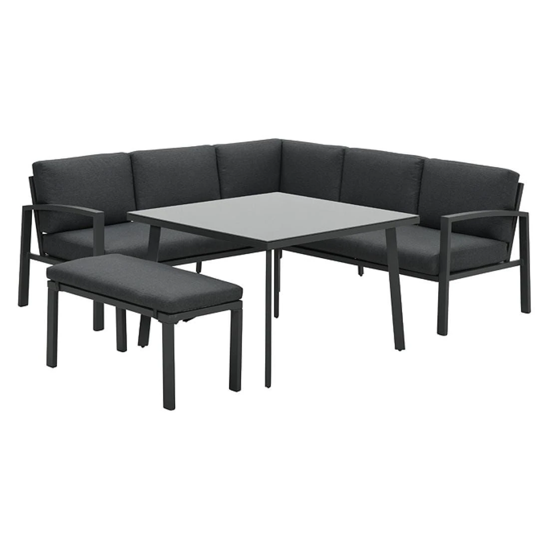 OUTLIV. Wellington Dininglounge 3-tlg. Aluminium/Polster Carbon Black/Reflex Black OUTLIV. Wellington Dininglounge 3-tlg. Aluminium/Polster Carbon Black/Reflex Black -Outliv outliv wellington loungeecke aluminium polster carbon black reflex black 1247403 2