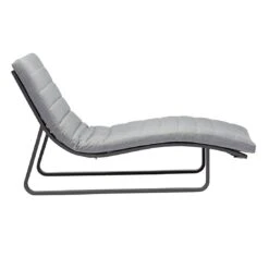 OUTLIV. Yale Gartenliege Aluminium/Sunproof Anthrazit/Hellgrau