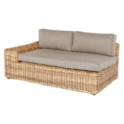 OUTLIV. Yate Ecklounge 4tlg. Geflecht/Olefin Mixed Brown -Outliv outliv yate loungeecke 4tlg aluminium geflecht 5