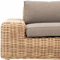 OUTLIV. Yate Ecklounge 4tlg. Geflecht/Olefin Mixed Brown -Outliv outliv yate loungeecke 4tlg aluminium geflecht 9