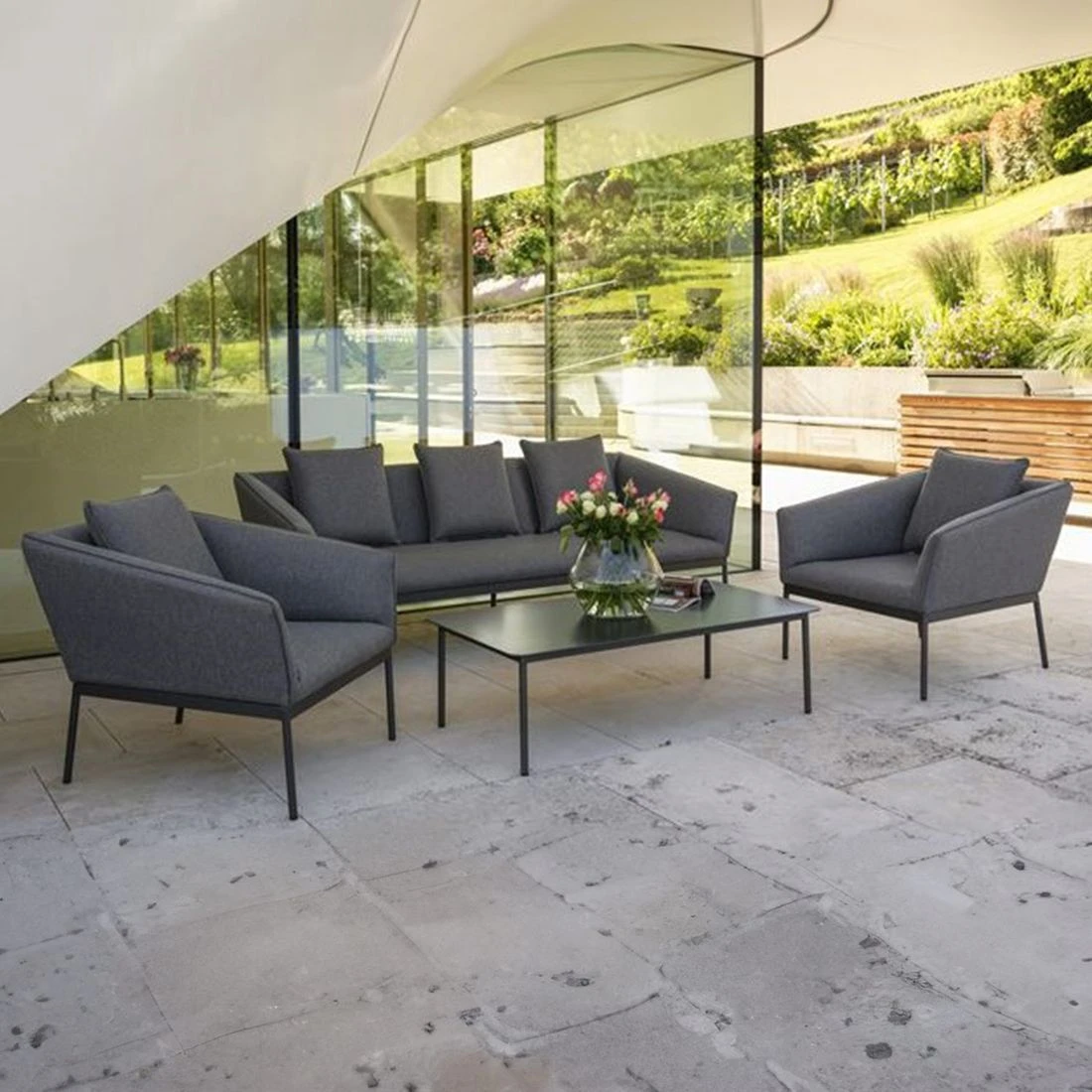 OUTLIV. Finn Loungeset 4-tlg. Aluminium/Outdoorstoff Anthrazit/Graphit OUTLIV. Finn Loungeset 4-tlg. Aluminium/Outdoorstoff Anthrazit/Graphit -Outliv stern finn loungeset 4tlg aluminium outdoorstoff anthrazit graphit 1206868 72843 1