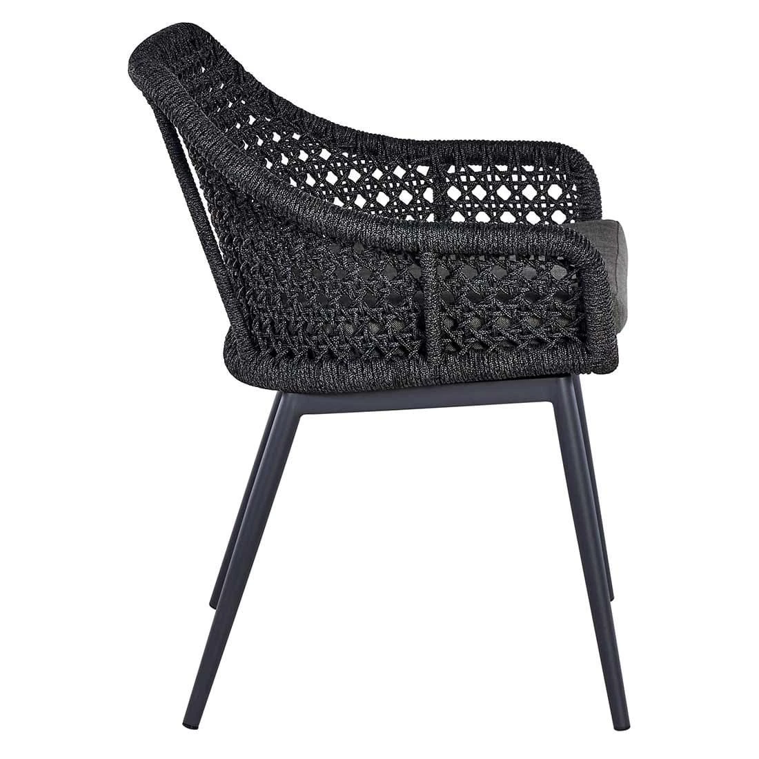 OUTLIV. Hudson Gartensessel Aluminium/Rope Charcoal/Anthrazit OUTLIV. Hudson Gartensessel Aluminium/Rope Charcoal/Anthrazit -Outliv utliv kubo diningsessel aluminium rope 1347041 3