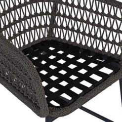 OUTLIV. Verona Gartenmöbelset 5-tlg. Tisch Ø130cm Charcoal -Outliv verona gartenmoebelset 5 tlg mit gartentischdurchm130cm 1392075 6